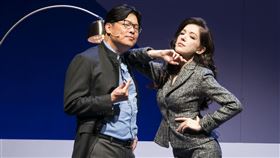 許瑋甯偕曾國城、王琄、姚坤君演出舞台劇《我的大老婆》。（圖／果陀劇場提供）