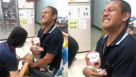 預防針,打針,皺眉,搶戲(翻攝自 爆廢公社公開版)