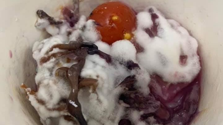 外送點沙拉開袋差點吐…網：雪花冰？