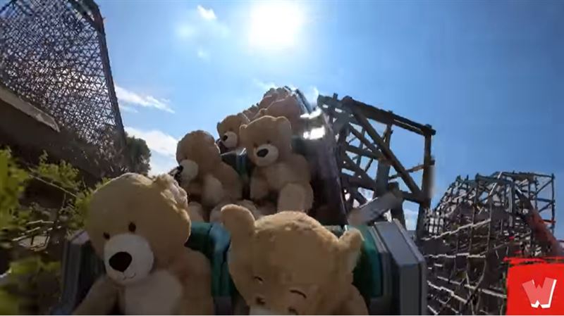 看過泰迪熊搭雲霄飛車？超Ｑ畫面曝光
