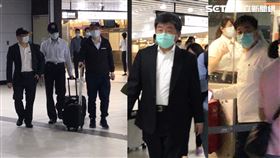 陳時中出發台南 ！防疫五月天戴「團帽」這次全員到齊（圖／記者花芸曦攝影）