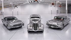 ▲不鏽鋼Lincoln Continental(左)、Tudor(中)、Thunderbird(右)。（圖／翻攝worldwideauctioneers網站）