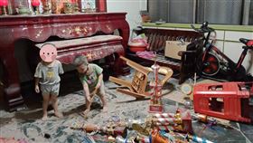 小朋友,香爐,神明,公嬤,媽媽,破壞