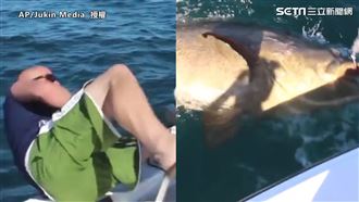 他釣魚意外落海　下秒拉起見巨大石斑