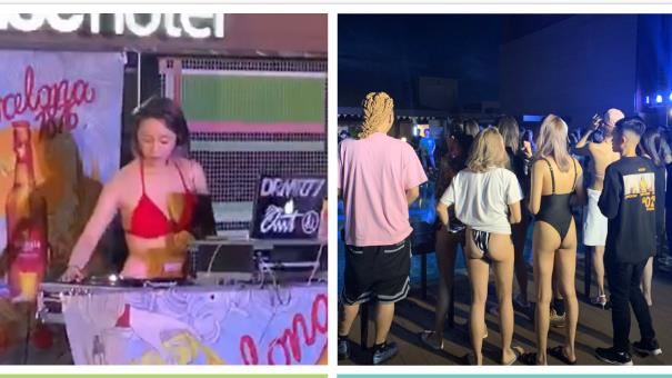 台中飯店豪奢泳池趴　比基尼正妹辣爆