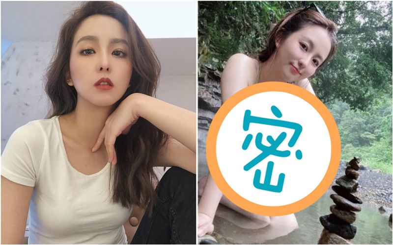 周曉涵泡溫泉辣翻　彎腰掉出豐滿雪乳