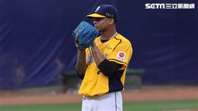 ▲中信兄弟先發投手米蘭達。（圖／記者劉彥池攝影）