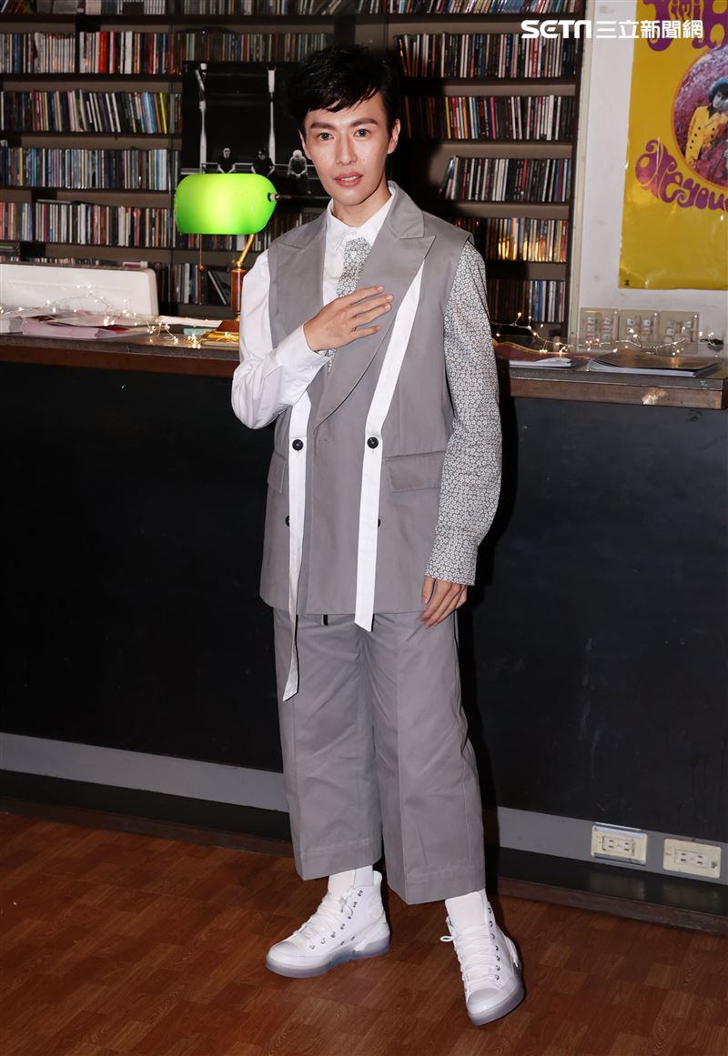 林語菲新歌搶聽會。（記者邱榮吉/攝影）