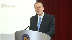 酈英傑出席GCTF成立5週年記者會外交部1日上午舉行全球合作暨訓練架構（GCTF）成立5週年記者會，美國在台協會（AIT）處長酈英傑（Brent Christensen）出席致詞。中央社記者謝佳璋攝  109年6月1日