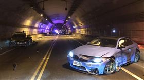 新北基平隧道,車禍,BMW,平溪,瑞芳　警方提供