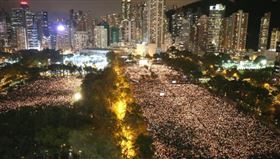 ▲2019年香港的六四燭光守夜。（圖／翻攝自推特）