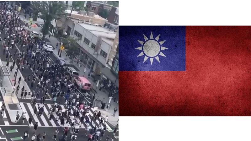 白宮催淚彈趕人群　現場驚見我國旗
