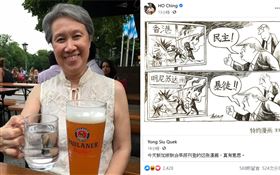 又搶戲？美國暴動何晶「一張圖酸川普」　網虛爆：Errr▲。（圖／翻攝自何晶臉書）