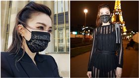 中衛口罩,謝金燕姊姊蕾絲口罩,翻攝自臉書粉專