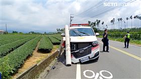 南投,救護車,電線桿,無線電,執勤