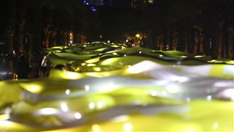 罷韓巨型黃絲帶再現　空拍圖奪目曝光