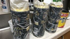 啤酒,冰箱,餐巾紙,推特,日本。(圖/翻攝自推特)