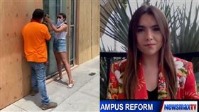 「假掰志工」找到了　美女記者遭解雇
美國,種族歧視,George Floyd,暴動,志工,假掰
翻攝自推特