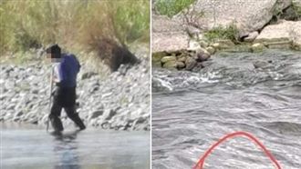 獨／釣魚慘被電摔入溪…原因曝網全怒