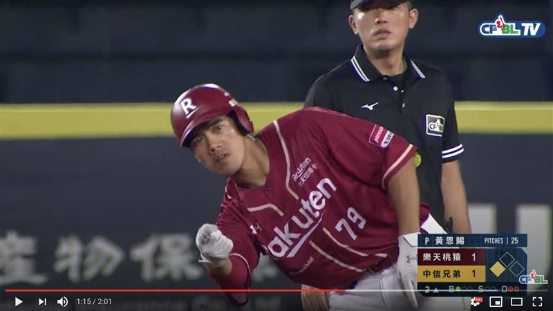 中職／林智平連14場安　打擊王有望