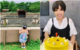 「Hold住姐」謝依霖帶女兒到農場踏青／翻攝自微博