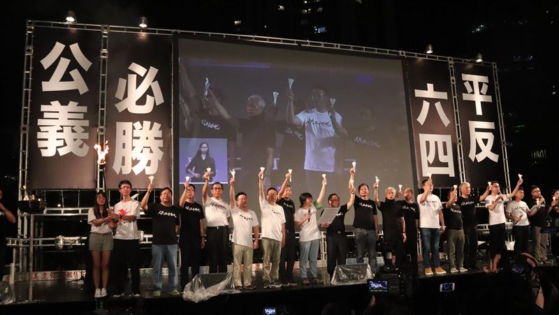 武漢肺炎疫情　港人遍地開花紀念六四