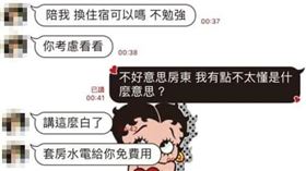 陪睡,換宿,租金,房東,豬哥(翻攝自 爆料公社)