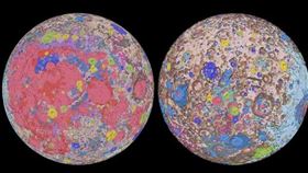 ▲月球地質圖。（圖／翻攝自NASA推特）