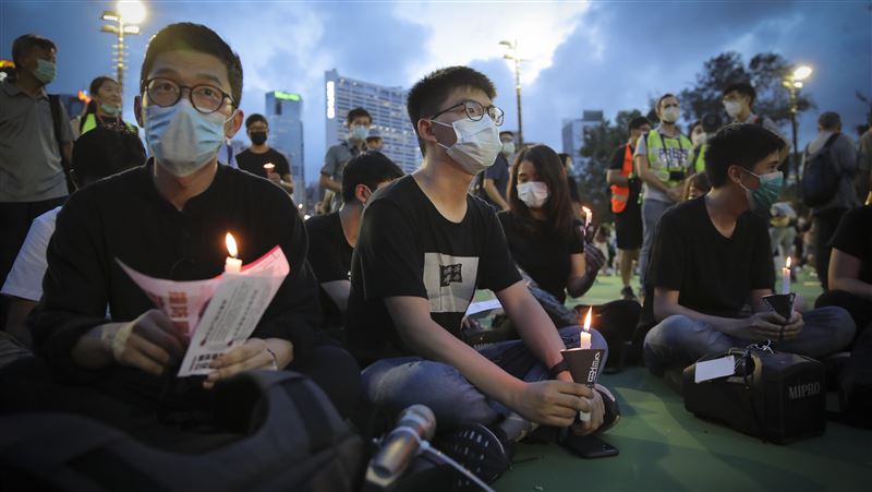 港人不理當局禁制　參加六四燭光晚會