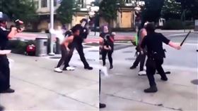 警鹹豬手抓奶　女掙脫…被射擊＋圍毆
美國,George Floyd,Shaun King,印第安納波利斯,鹹豬手,抓奶
翻攝自推特