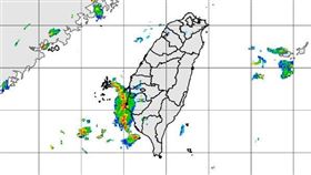 快訊／「較強對流雲系」移入　嘉義台南高雄防瞬間大雷雨（圖／翻攝自氣象局）