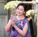 陳亞蘭榮獲國立師範大學「傑出學生」獎。（記者邱榮吉/攝影）