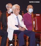 總統府資政辜寬敏以校友身分出席國立師範大學95周年慶。（記者邱榮吉/攝影）