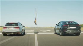 ▲Audi RS6 Avant對決Lamborghini Urus（圖／翻攝自Archie Hamilton Racing Youtube）