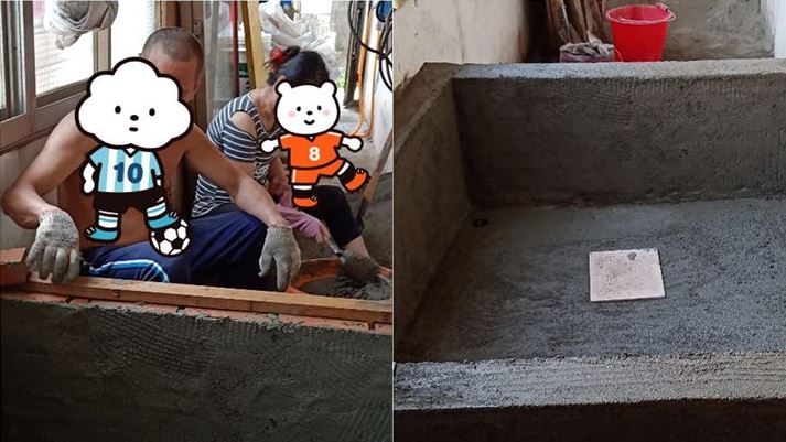寵孫無極限！阿公阿嬤親手蓋迷你泳池