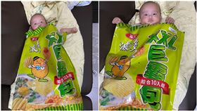 蚵仔煎袋子,媽媽,惡搞,女嬰,可愛,棉被