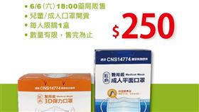 愛買量販今（6）日首度開賣兒童盒裝口罩。（圖／翻攝愛買a.mart臉書）