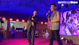 余天替好友林義芳的餐廳站台。圖／記者方佳琳攝影