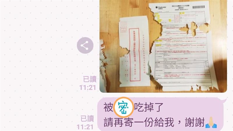 信件在信箱內被啃爛　兇手曝光網驚呆