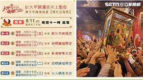 大甲鎮瀾宮　媽祖遶境日程表（圖／翻攝畫面）