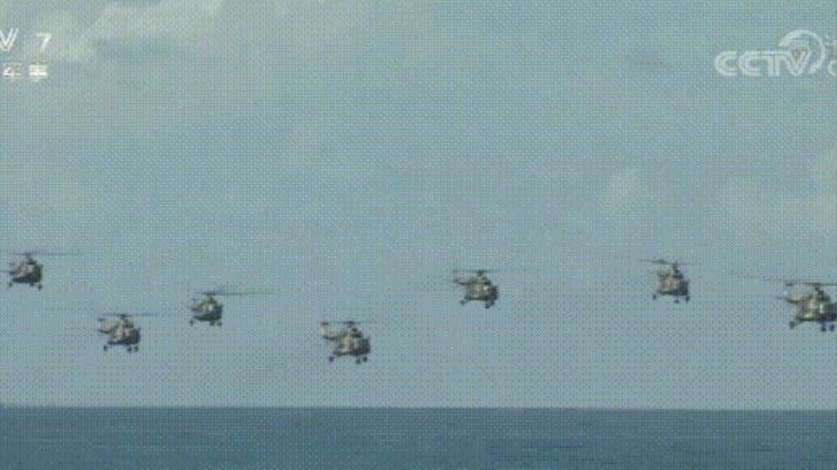 共軍奔某海島著陸作戰　6繩同時機降