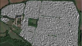 ▲探地雷達掃描出2000年前的城鎮完整面貌。（圖／翻攝自推特）