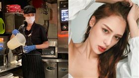 佟凱玲被抓包在義大利餐廳內場實習。（圖／翻攝自Breeze Daily）