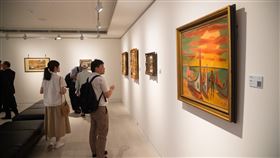 順益美術館  典藏畫作開放民眾參觀順益台灣美術館10日正式開幕，館中典藏許多台灣本土藝術作品，期盼能讓民眾看見台灣豐富的生態及多元文化。中央社記者林俊耀攝  109年6月10日