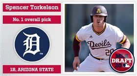 ▲底特律老虎選擇托克森（Spencer Torkelson）當選秀狀元。（圖／翻攝自Minor League Baseball推特）