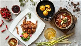 ▲潮粵坊餐廳 X 橋頭麻辣火鍋 6/5-7/5 聯手辣出粵菜「辛」境界（圖／台北美福大飯店提供）