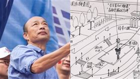 韓國瑜紀念園區　雕像（合成圖／資料照、當事人授權提供）