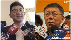 江啟臣 柯文哲 （組合圖／記者林恩如攝影）