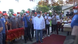 鋼鐵標哥！送大甲媽起駕後於沙鹿接駕