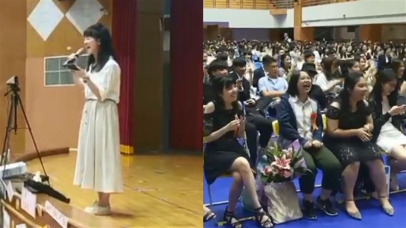 高嘉瑜畢典獻唱　網跪了：怕妳被罷免